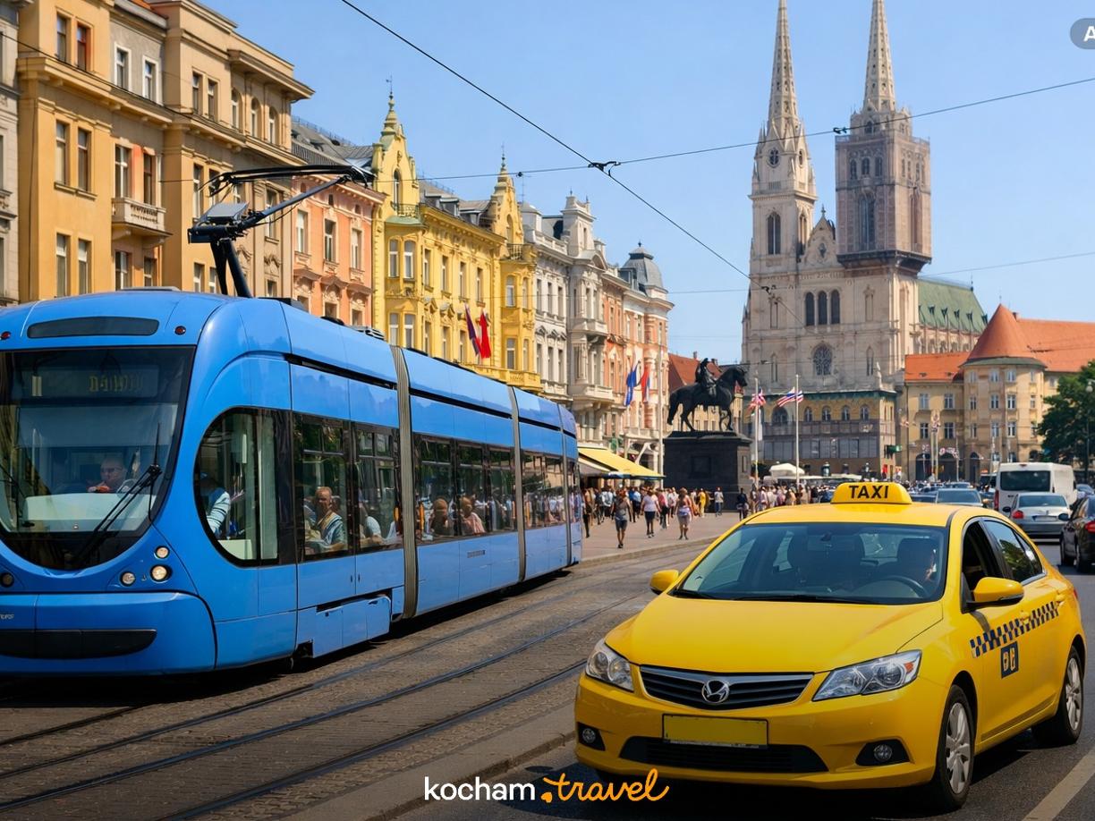 Ilustracja do tematu: Chorwacja. Ile kosztuje poruszanie się po Zagrzebiu? Ceny biletów komunikacji miejskiej i taksówek