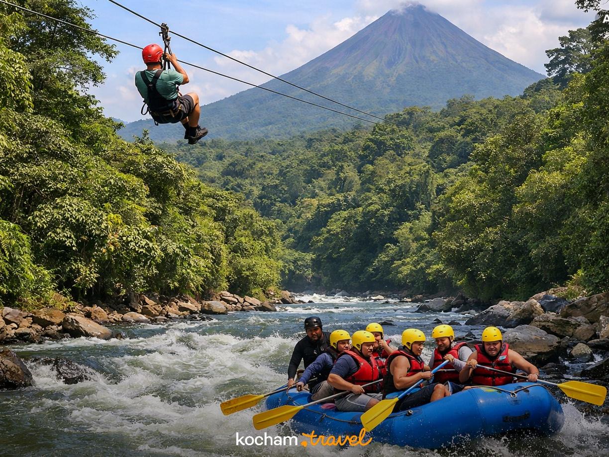 Ilustracja do tematu: Kostaryka. Ceny atrakcji adrenalinowych w La Fortuna: ile zapłacisz za tyrolki i rafting w 2026 roku?