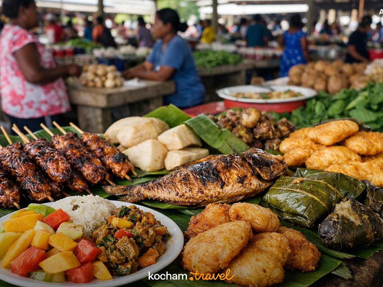 Ilustracja do tematu: Vanuatu. Co zjeść na głównym targu w Luganville? Przewodnik po wyspiarskim street foodzie