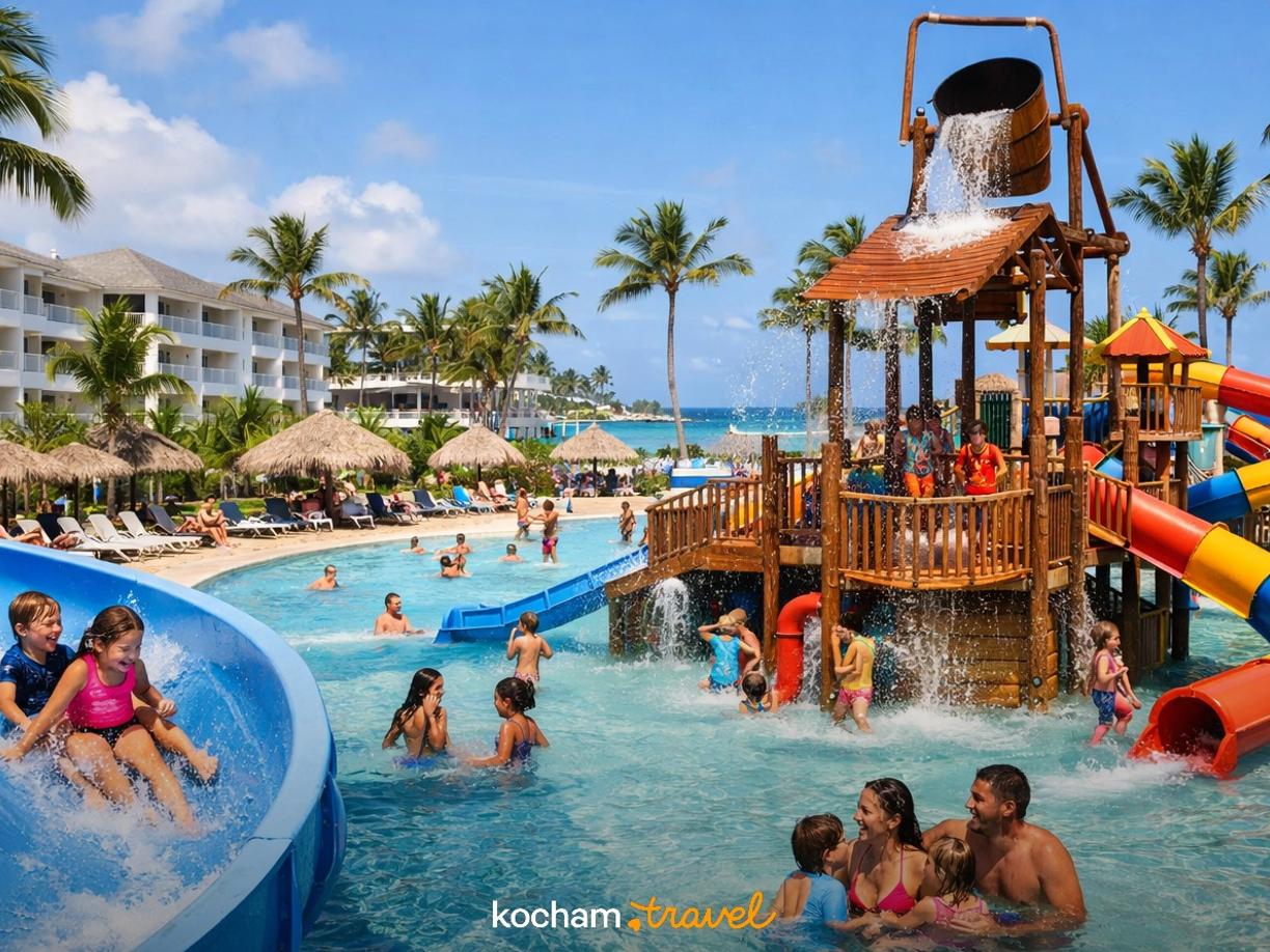 Ilustracja do tematu: Gdzie nocować w Punta Cana na Dominikanie z dziećmi? Hotele z animacjami i aquaparkami.