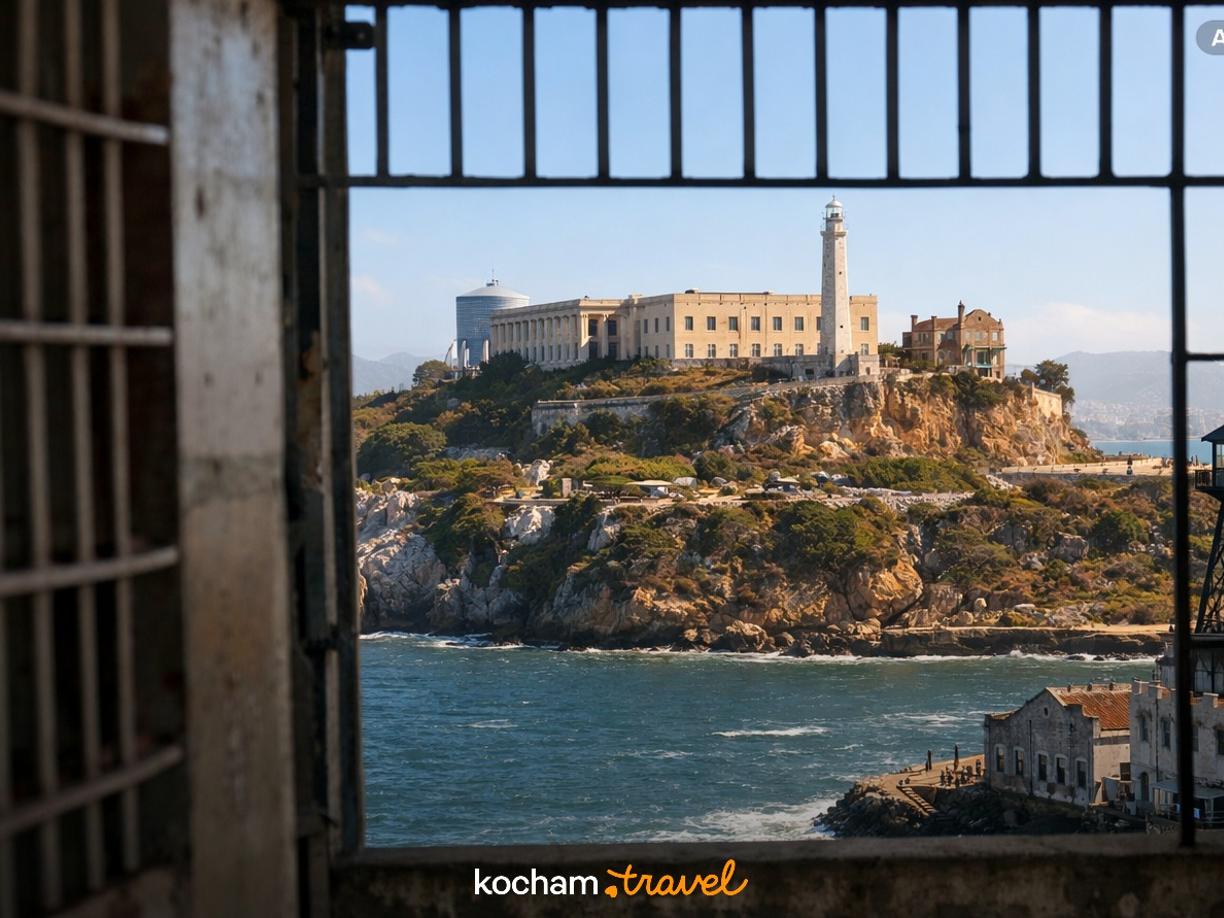 Ilustracja do tematu: Stany Zjednoczone. Zwiedzanie więzienia Alcatraz i mroczna historia słynnej wyspy w San Francisco