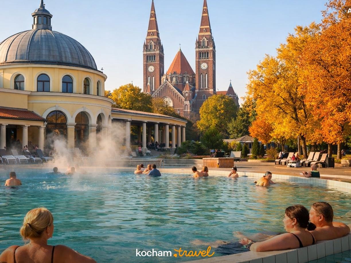 Ilustracja do tematu: City break z Krakowa: Szeged - relaks w słynnych termach i jesienny odpoczynek na Węgrzech
