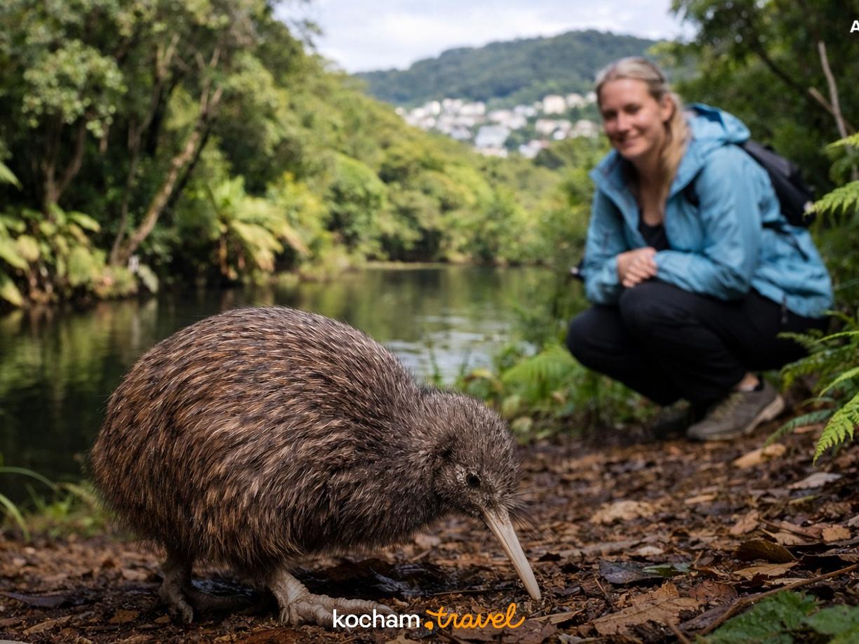 Ilustracja do tematu: Gdzie samolotem na urlop: spotkanie z ptakiem kiwi w rezerwacie Zealandia w nowozelandzkim Wellington.