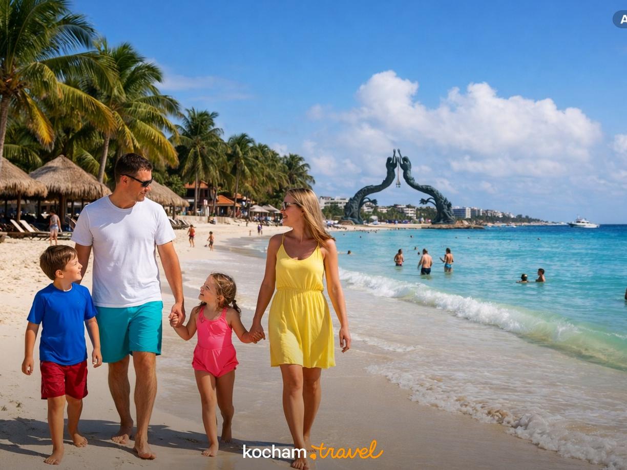 Ilustracja do tematu: Gotowy plan podróży: wyjazd do Playa del Carmen w Meksyku na 10-dniowe ferie zimowe z dziećmi