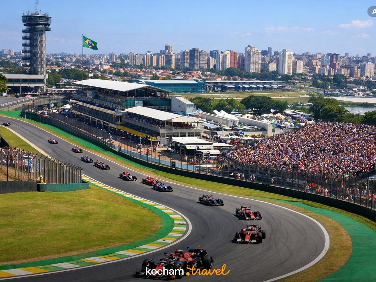Ilustracja do tematu: Brazylia. Jak samemu zorganizować wyjazd na wyścig F1 na torze Interlagos w São Paulo: bilety, terminy i logistyka.