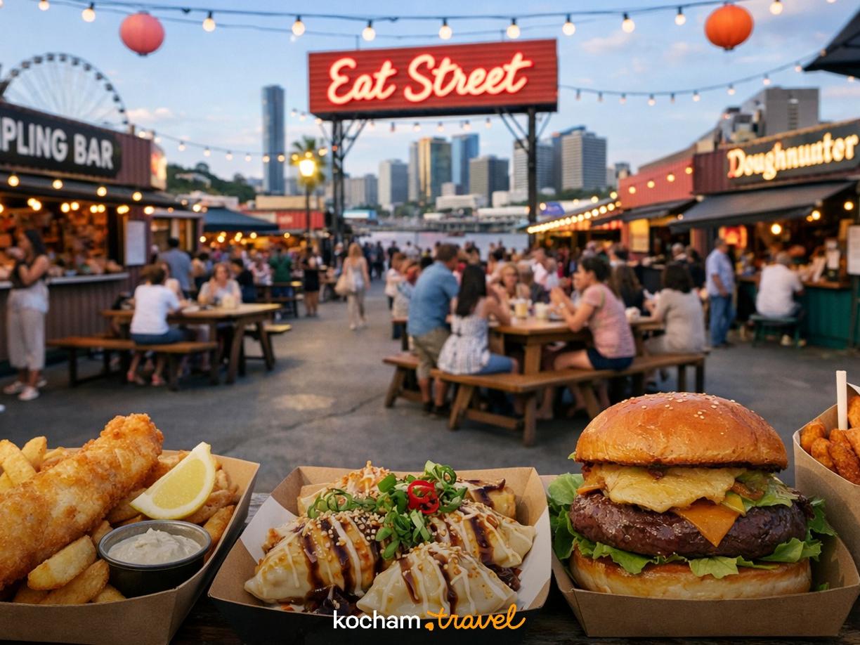 Ilustracja do tematu: Australia. Eat Street Northshore w Brisbane: co zjeść na najsłynniejszym targu z kontenerów?
