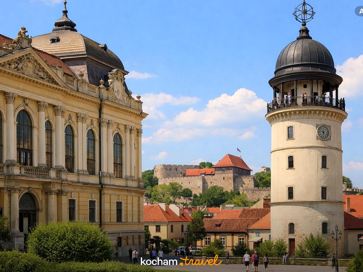 Ilustracja do tematu: City break z Krakowa: Eger na Węgrzech - tajemnice barokowego Liceum i astronomicznej Wieży Magicznej.