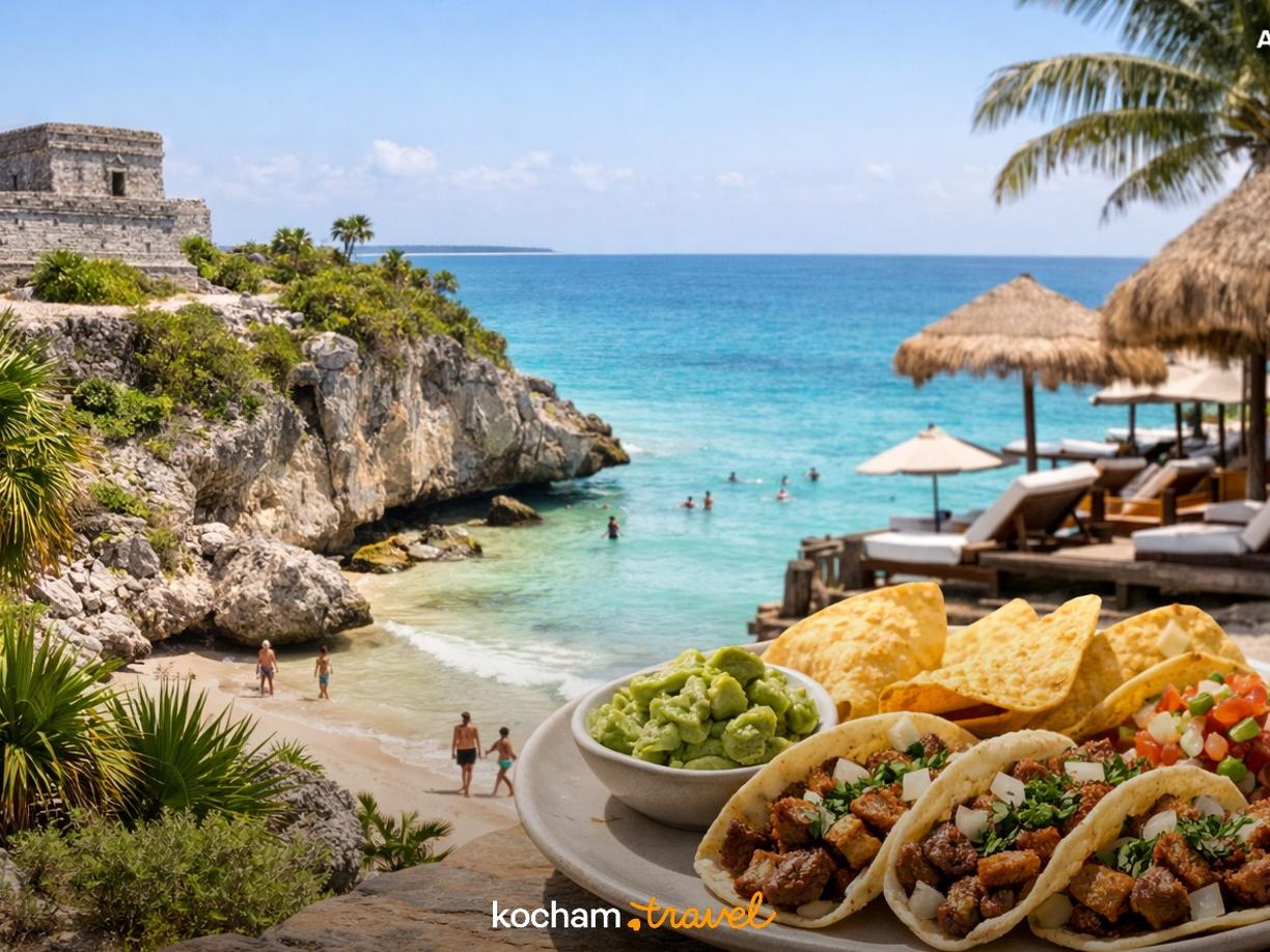 Ilustracja do tematu: Gotowy plan podróży: wyjazd do Tulum w Meksyku na 7 dni z idealnym balansem relaksu, jedzenia i zwiedzania