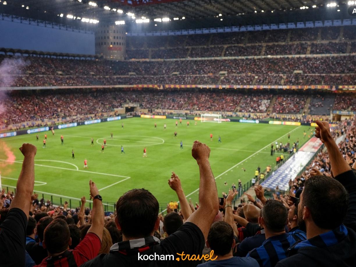 Ilustracja do tematu: City break z Warszawy: Mediolan - piłkarskie emocje na stadionie San Siro i sportowa strona Włoch.