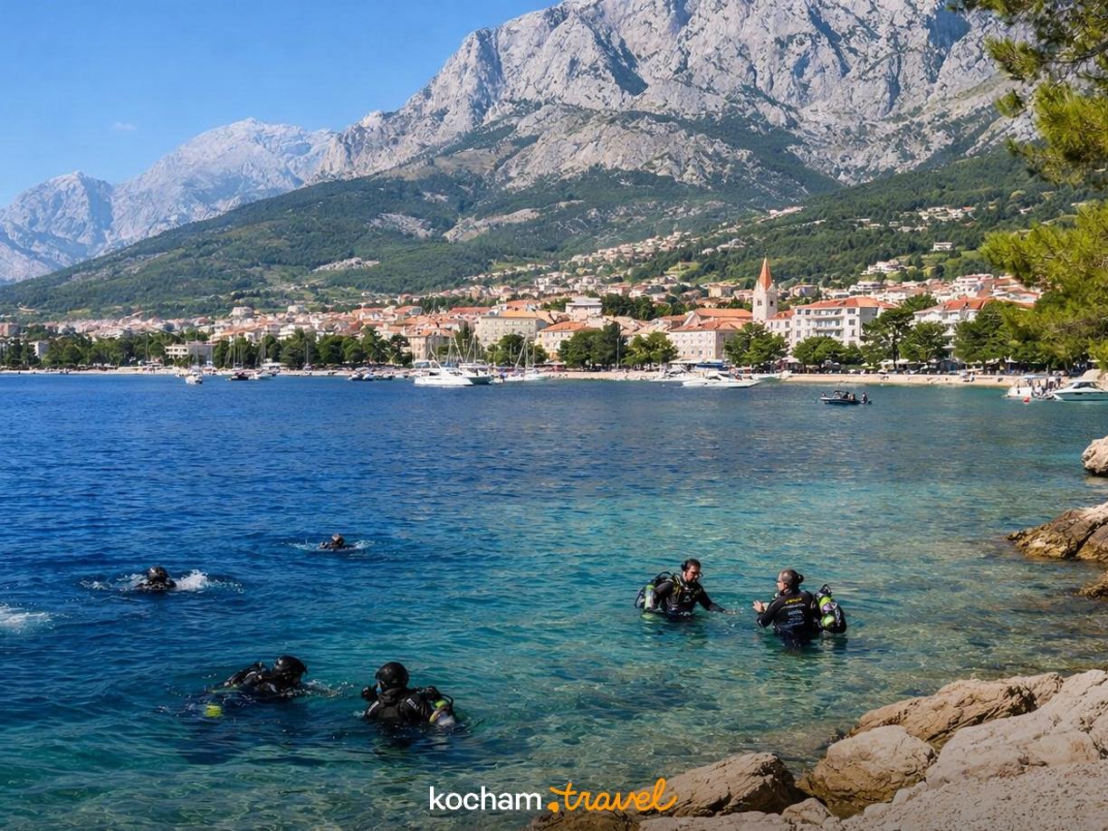 Ilustracja do tematu: Jak zaplanować wakacje do: Makarska, Chorwacja dla miłośników nurkowania?