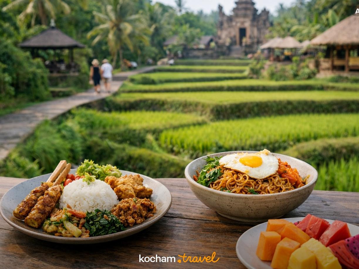 Ilustracja do tematu: Gotowy plan podróży: wyjazd do Ubud w Indonezji w rytmie slow travel, łączący niespieszne zwiedzanie z kulinarnymi odkryciami
