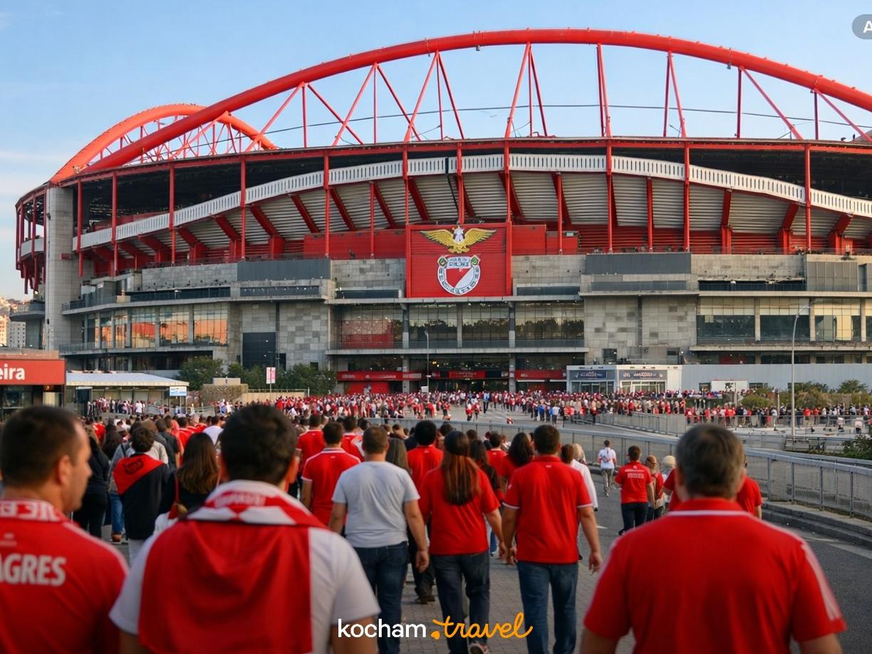 Ilustracja do tematu: Portugalia. Jak samemu zorganizować wyjazd na mecz Benfiki w Lizbonie: zakup biletów, terminy spotkań i stadionowa logistyka