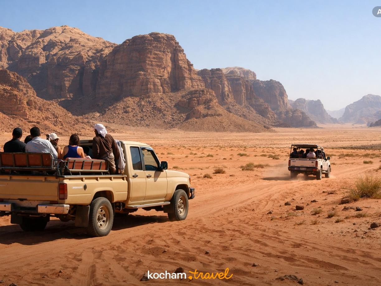 Ilustracja do tematu: Jordania. Ile kosztuje wycieczka jeepem po Wadi Rum? Aktualne ceny i pakiety u Beduinów
