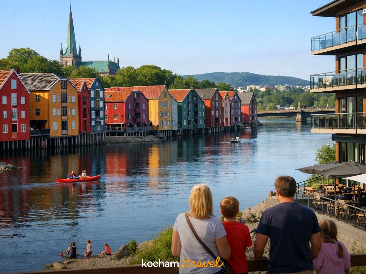 Ilustracja do tematu: Gdzie nocować w Trondheim w Norwegii, planując rodzinny urlop z dziećmi?