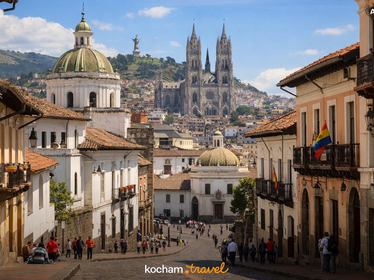 Ilustracja do tematu: Gotowy pomysł na wyjazd do Ekwadoru i zwiedzanie historycznego centrum Quito