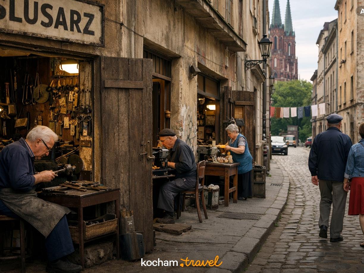 Ilustracja do tematu: Tajemnice warszawskiej Pragi: ginące zawody i tradycyjne pracownie rzemieślnicze na prawym brzegu Wisły
