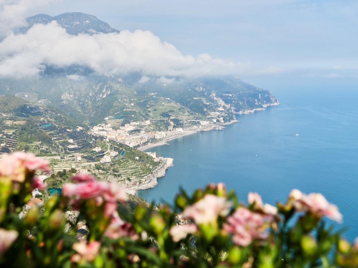 Beautiful beach on the Amalfi Coast