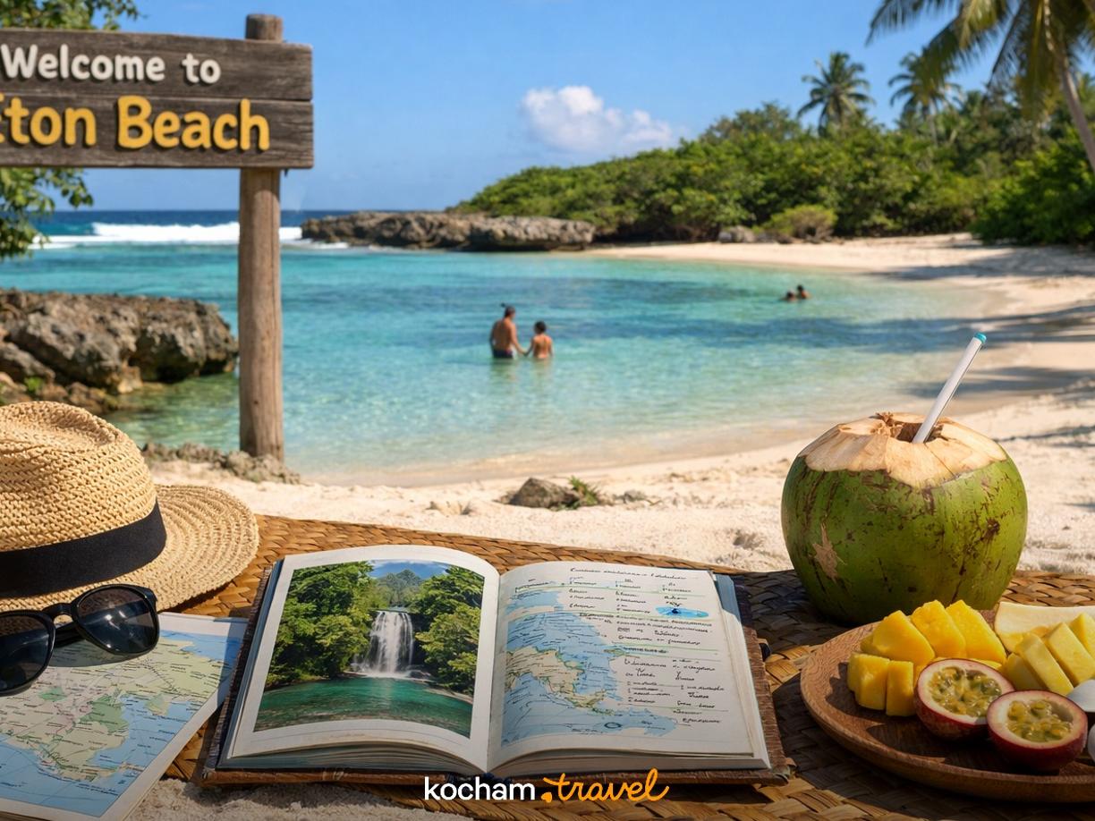Ilustracja do tematu: Gotowy plan podróży: wyjazd na Vanuatu i 3 dni relaksu na rajskiej Eton Beach.
