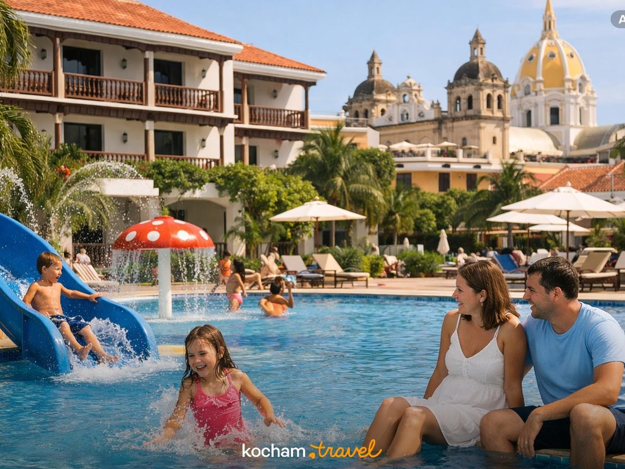 Ilustracja do tematu: Gdzie nocować w Cartagenie w Kolumbii? Przegląd polecanych hoteli dla rodzin z dziećmi