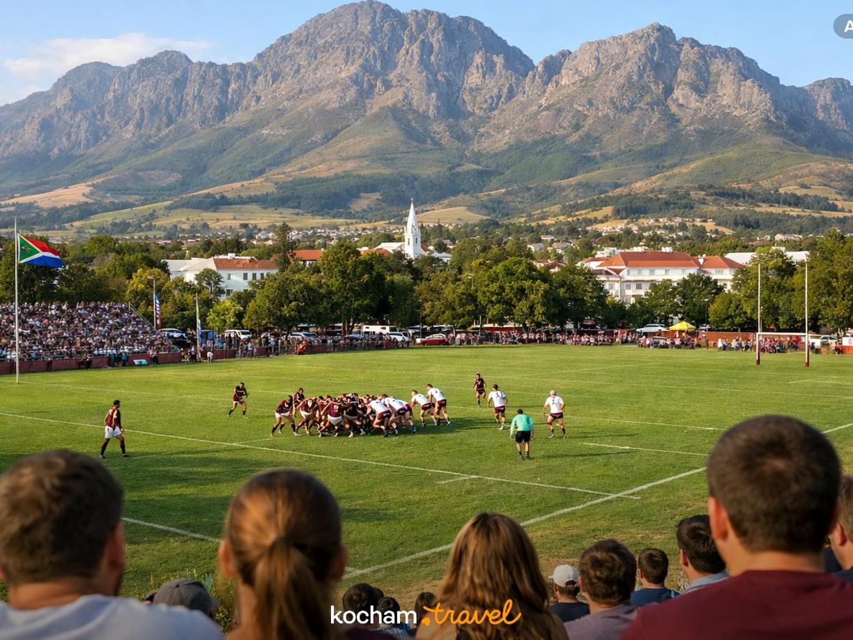 Ilustracja do tematu: RPA. Jak zaplanować wyjazd do Stellenbosch na mecze uniwersyteckiej ligi rugby: bilety i logistyka