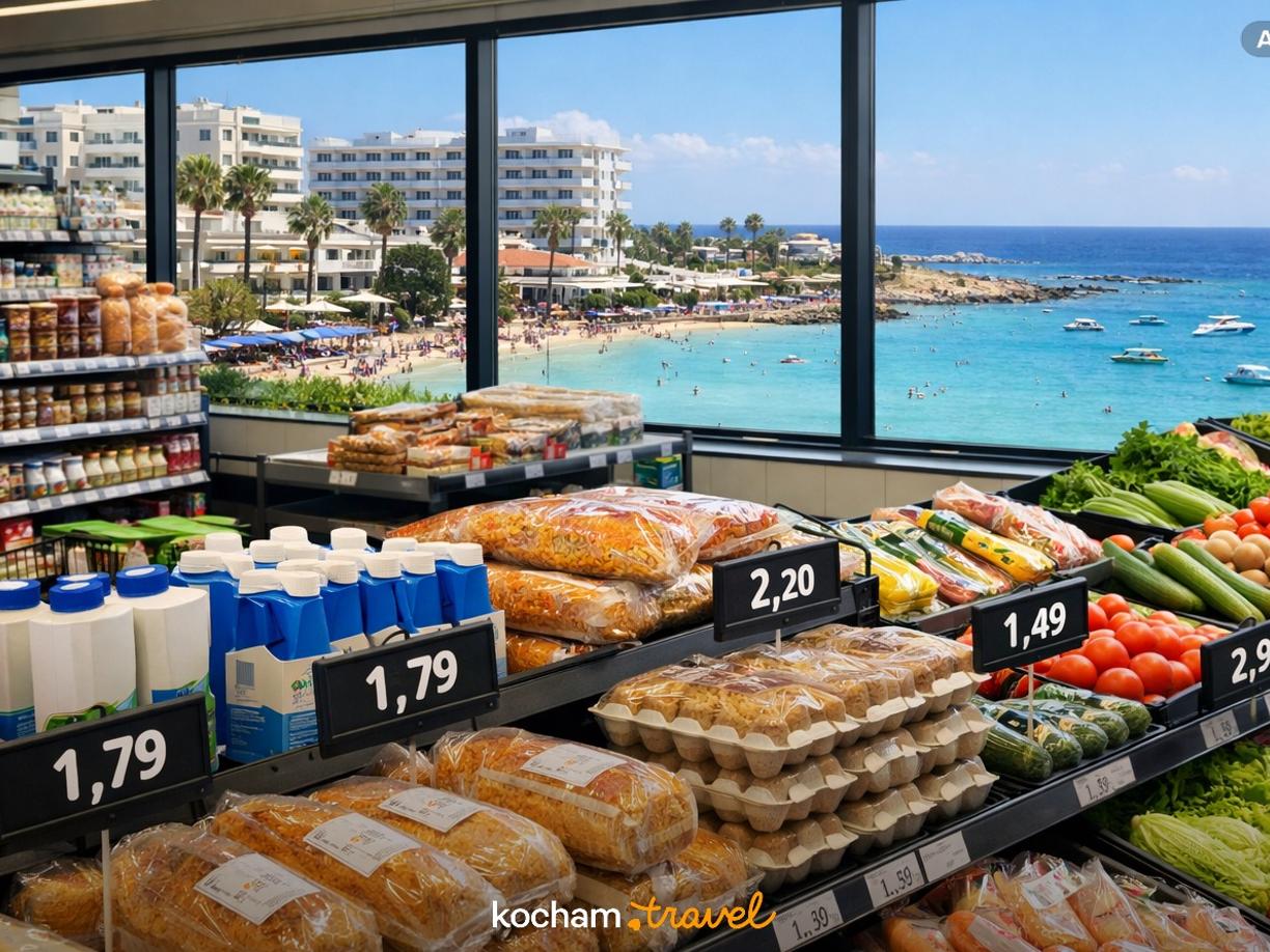 Ilustracja do tematu: Cypr. Ceny w supermarketach w Protaras. Ile zapłacimy za podstawowe produkty spożywcze w 2026 roku?