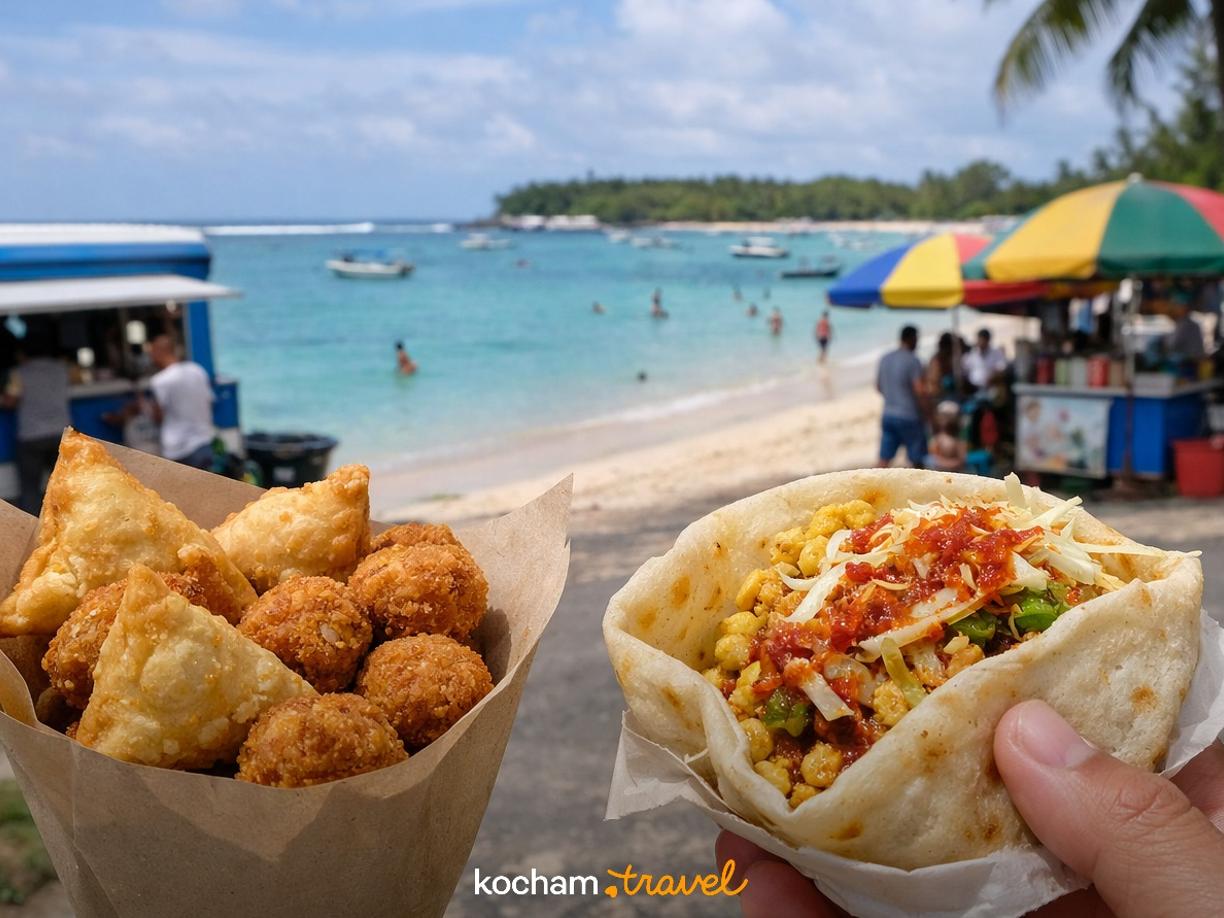 Ilustracja do tematu: Mauritius. Street food w Blue Bay: co zjeść na szybko i tanio przy plaży?