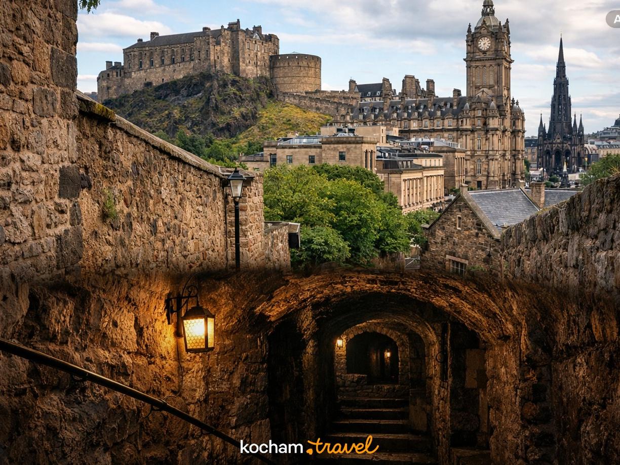 Ilustracja do tematu: City break z Krakowa: Edynburg - mroczne sekrety i podziemia, którymi zaskoczy cię Wielka Brytania