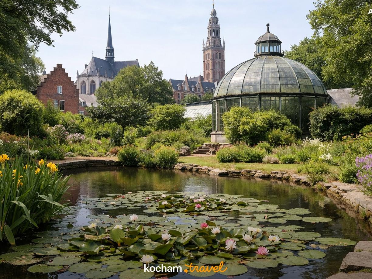 Ilustracja do tematu: Belgia. Najstarszy ogród botaniczny w kraju ukryty w sercu Leuven.