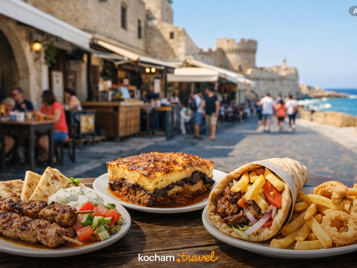 Ilustracja do tematu: Rodos: gdzie zjeść — lokalne klasyki i street food?