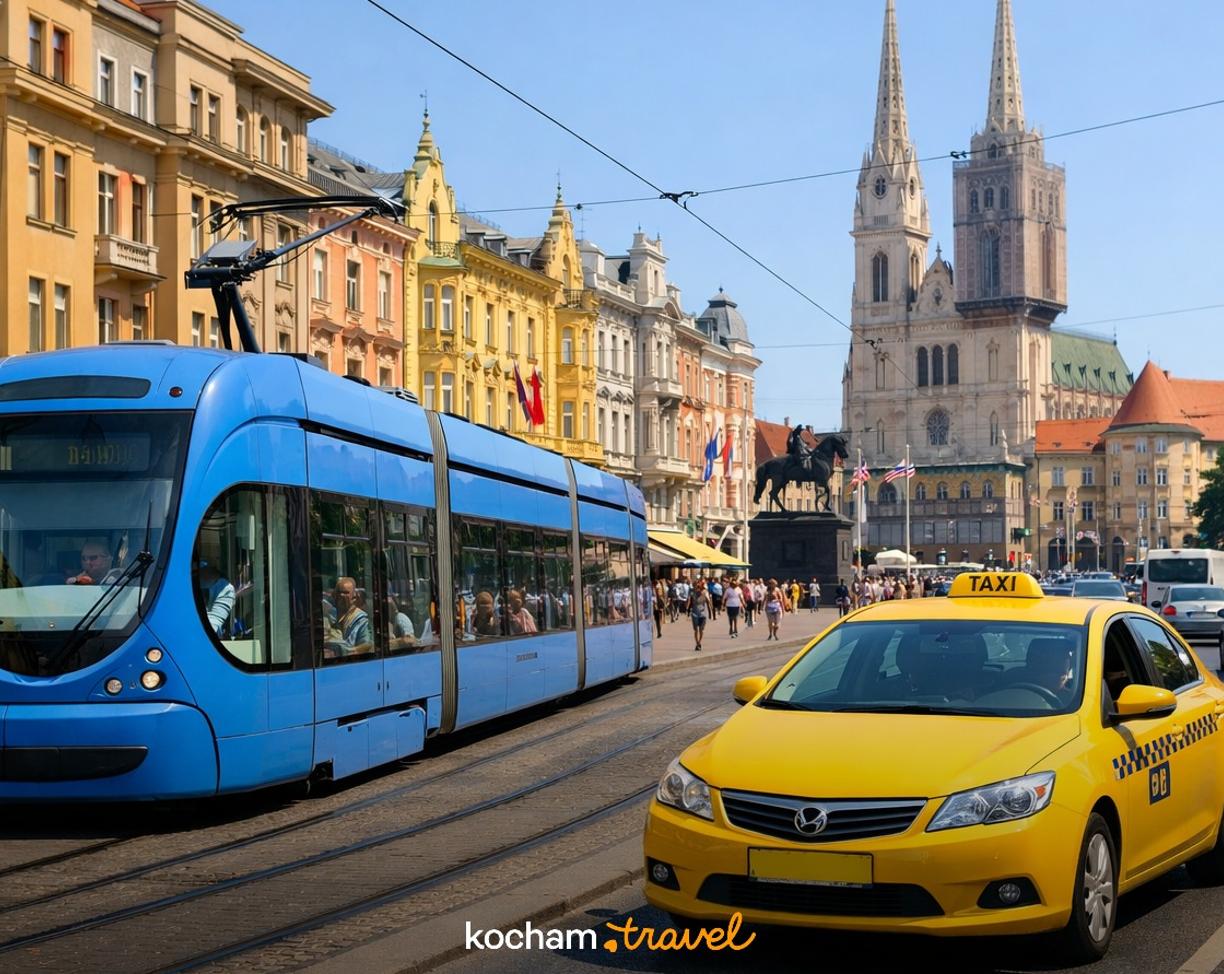 Ilustracja do tematu: Chorwacja. Ile kosztuje poruszanie się po Zagrzebiu? Ceny biletów komunikacji miejskiej i taksówek