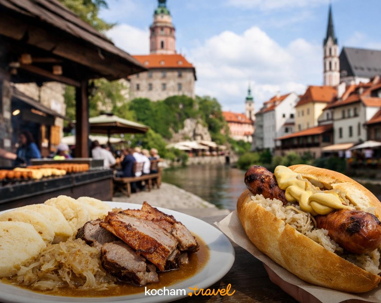 Ilustracja do tematu: Czeski Krumlov: gdzie zjeść — lokalne klasyki i street food?