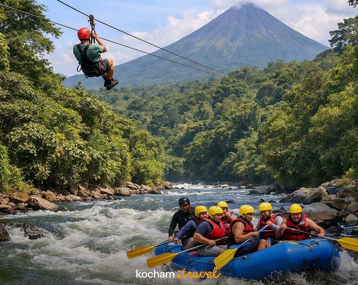 Ilustracja do tematu: Kostaryka. Ceny atrakcji adrenalinowych w La Fortuna: ile zapłacisz za tyrolki i rafting w 2026 roku?