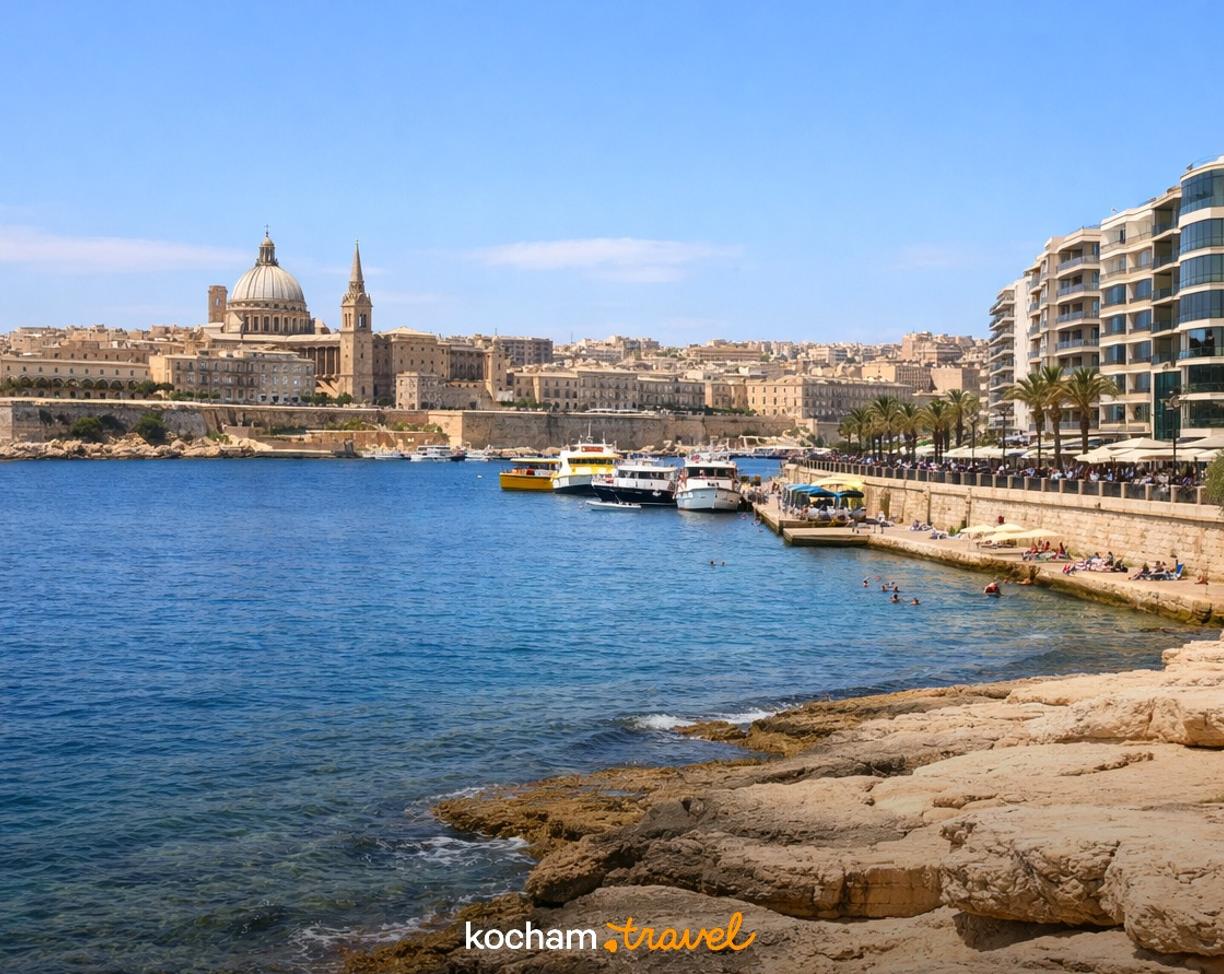 Ilustracja do tematu: Malta. Sliema: jak dojechać i gdzie spać — przejrzysty plan?