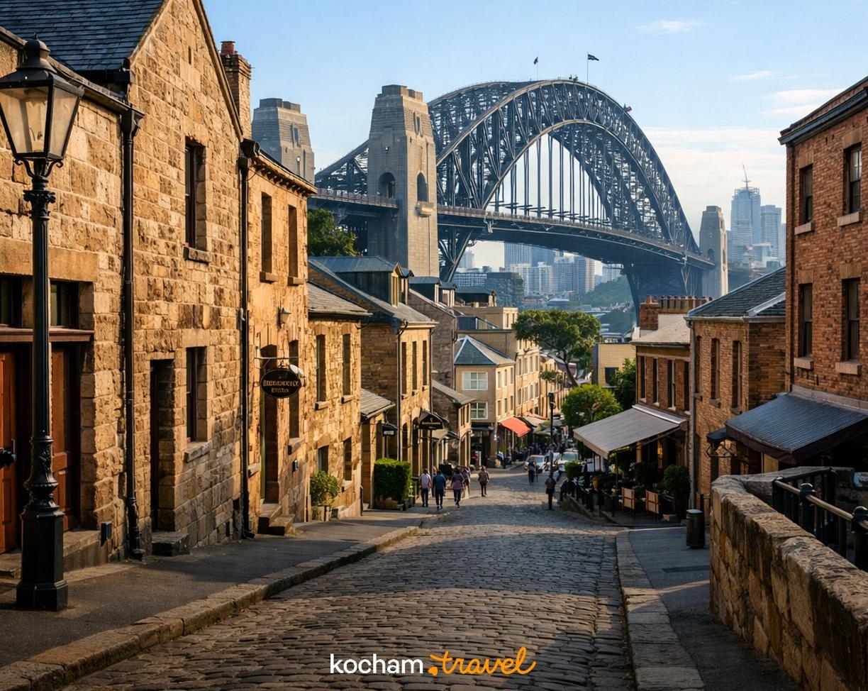Ilustracja do tematu: Australia. Śladami pierwszych osadników i mroczna historia dzielnicy The Rocks w Sydney