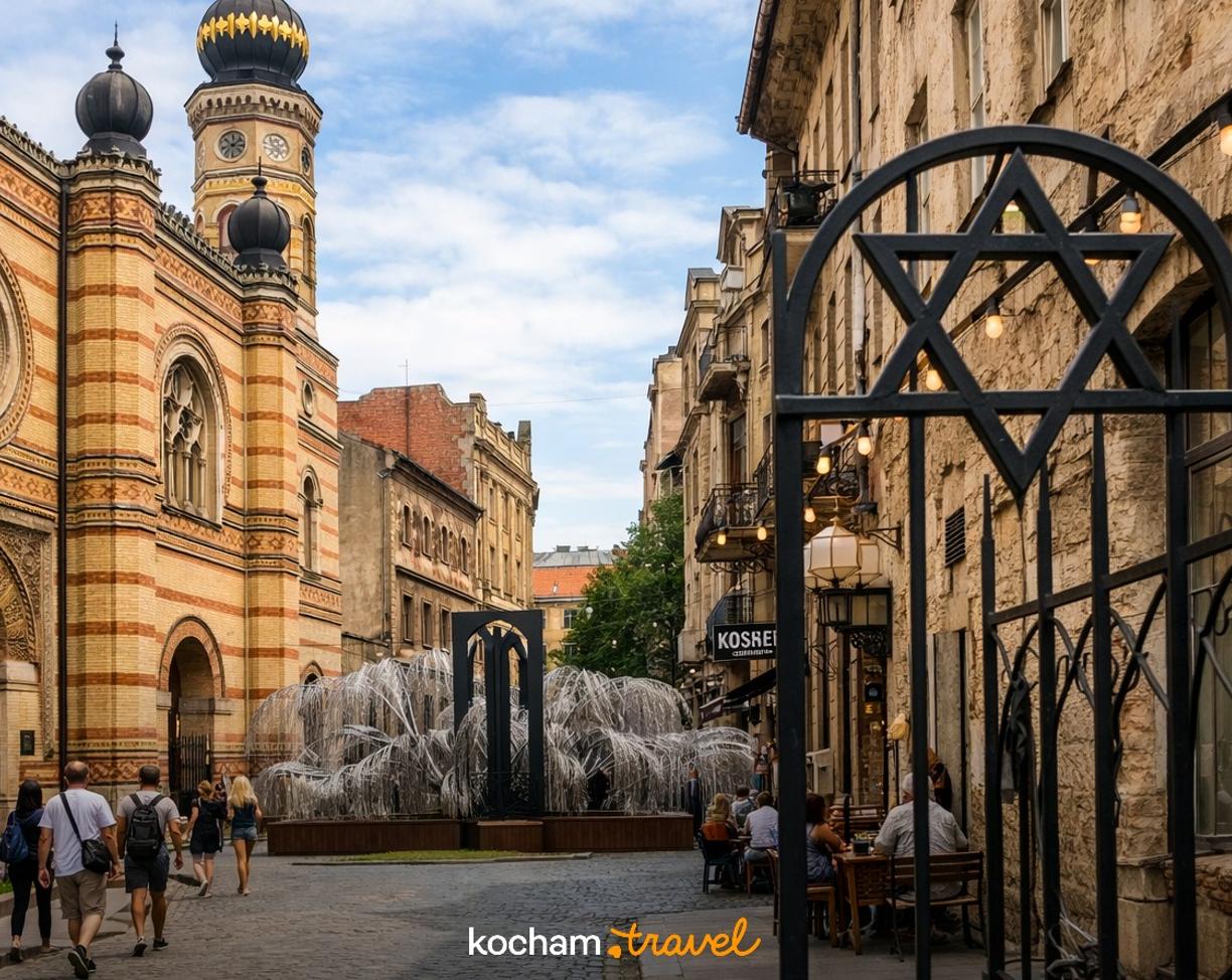 Ilustracja do tematu: City break z Warszawy: Budapeszt - śladami żydowskiej historii Węgier w dzielnicy Erzsébetváros.