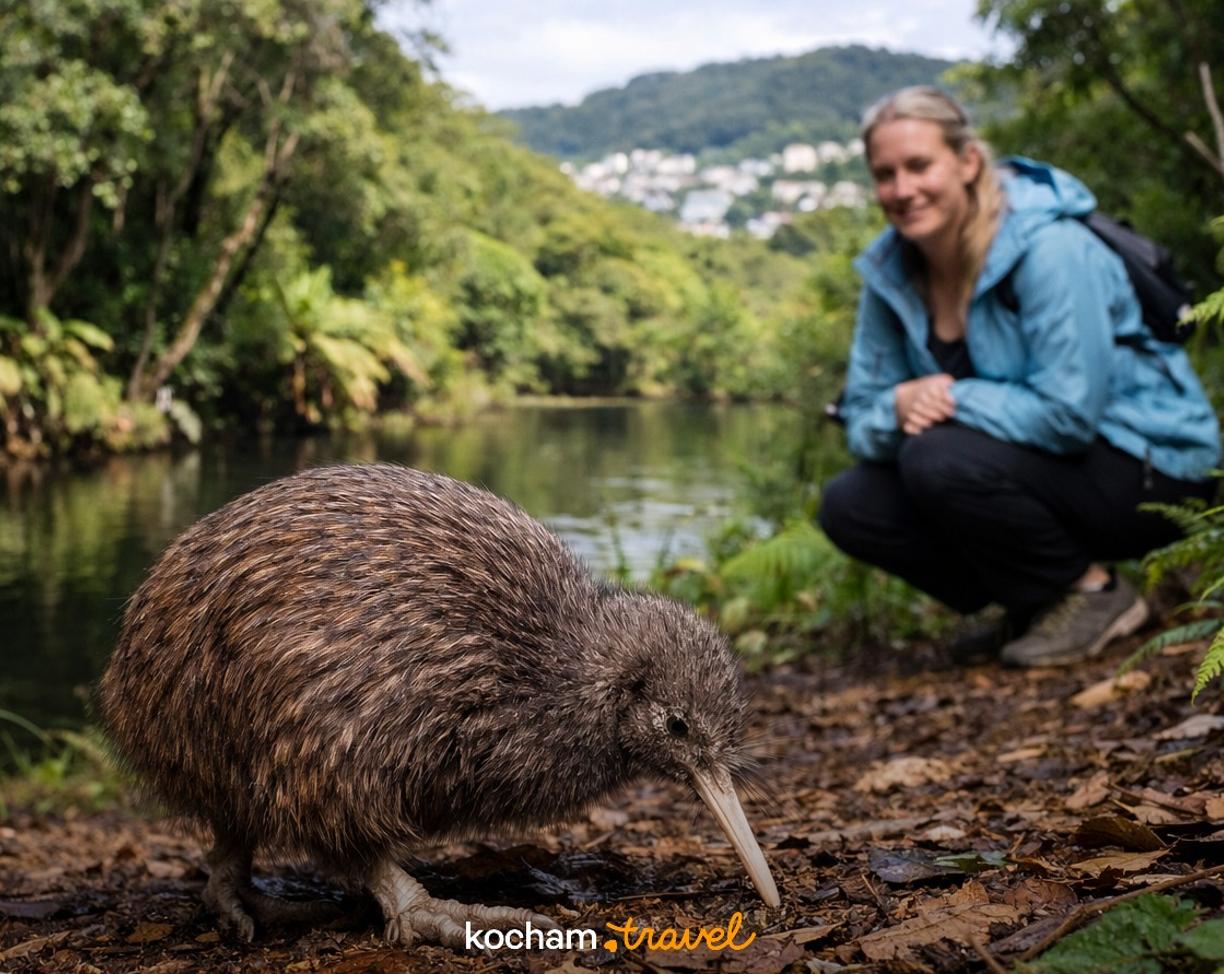 Ilustracja do tematu: Gdzie samolotem na urlop: spotkanie z ptakiem kiwi w rezerwacie Zealandia w nowozelandzkim Wellington.
