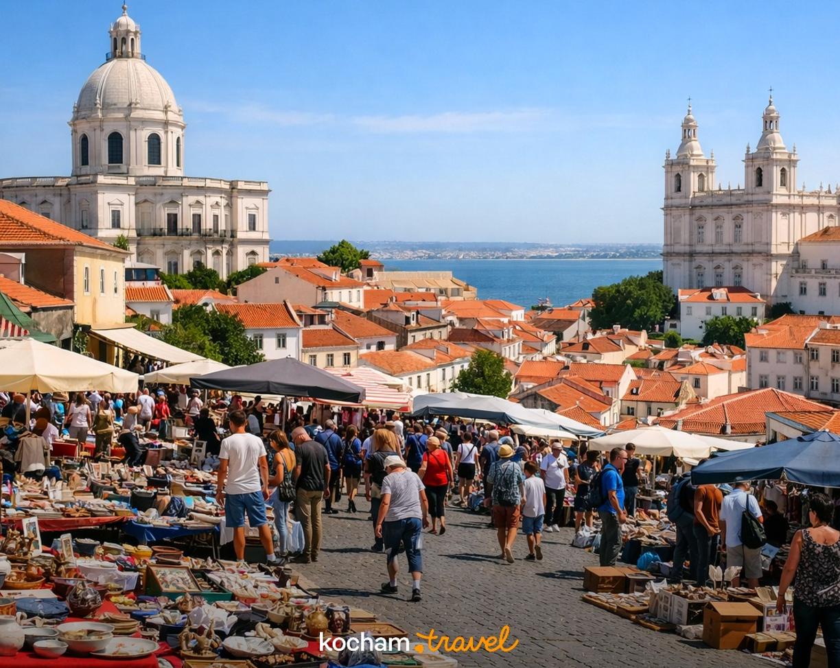 Ilustracja do tematu: City break z Warszawy: Lizbona - jak zaplanować wizytę na słynnym targu staroci Feira da Ladra w Portugalii?