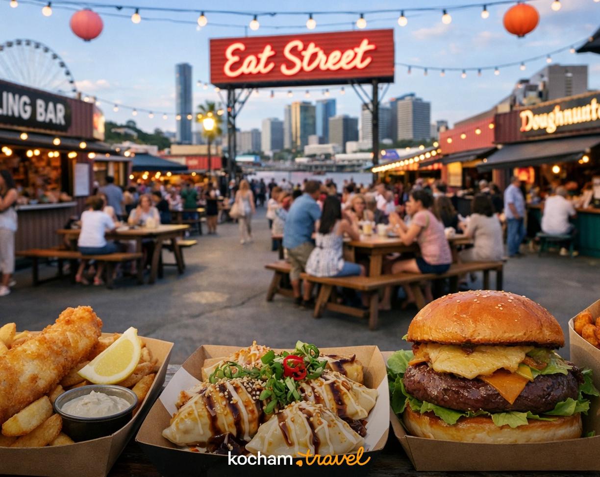 Ilustracja do tematu: Australia. Eat Street Northshore w Brisbane: co zjeść na najsłynniejszym targu z kontenerów?