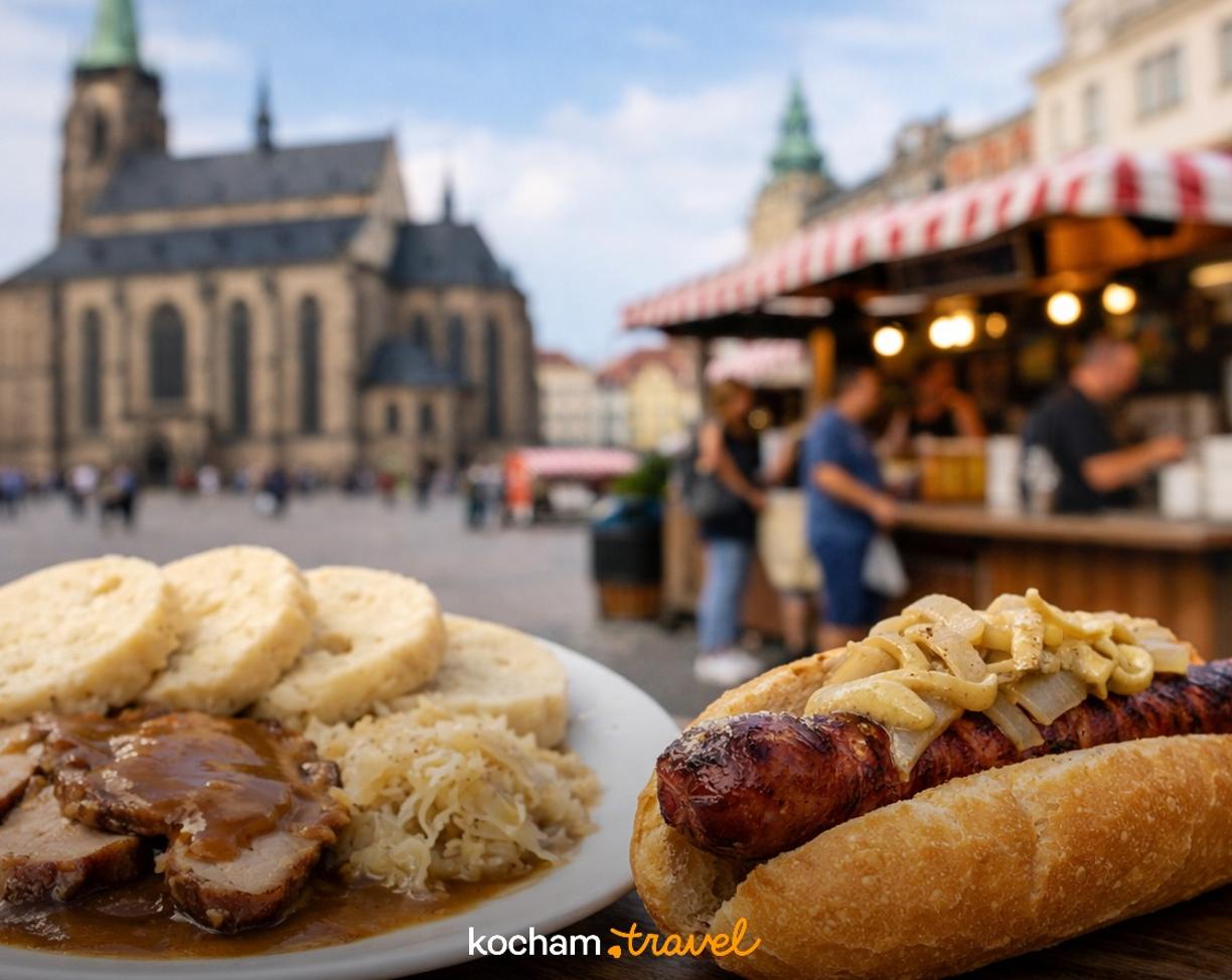 Ilustracja do tematu: Czechy. Pilzno: gdzie zjeść — lokalne klasyki i street food?