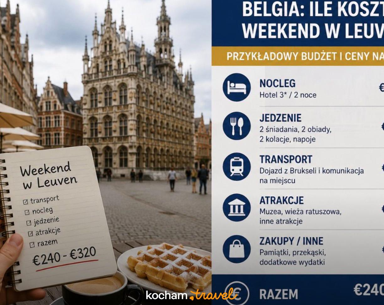 Weekend w Leuven: budżet podróży, ratusz, gofry i kawa.