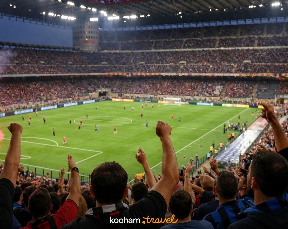Ilustracja do tematu: City break z Warszawy: Mediolan - piłkarskie emocje na stadionie San Siro i sportowa strona Włoch.