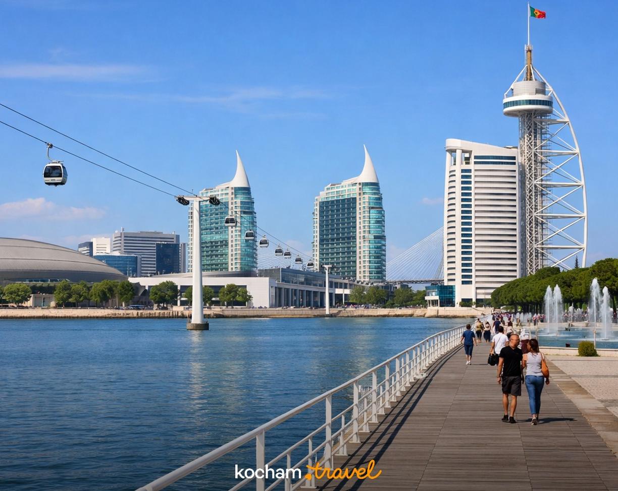 Ilustracja do tematu: City break z Katowic: Lizbona - jak spędzić dzień w nowoczesnej dzielnicy Parque das Nações podczas wizyty w Portugalii?