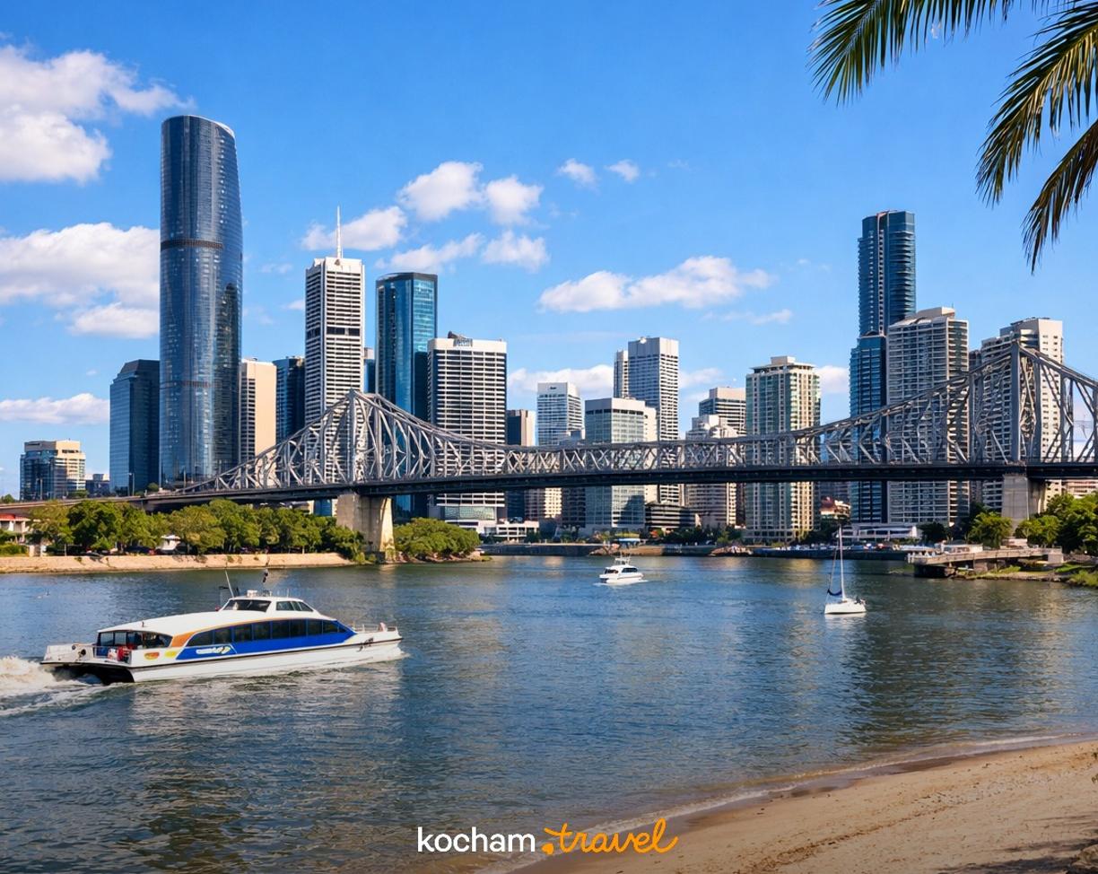 Ilustracja do tematu: Australia. Loty z Polski do Brisbane: aktualne widełki cenowe biletów i najtańsze miesiące na podróż