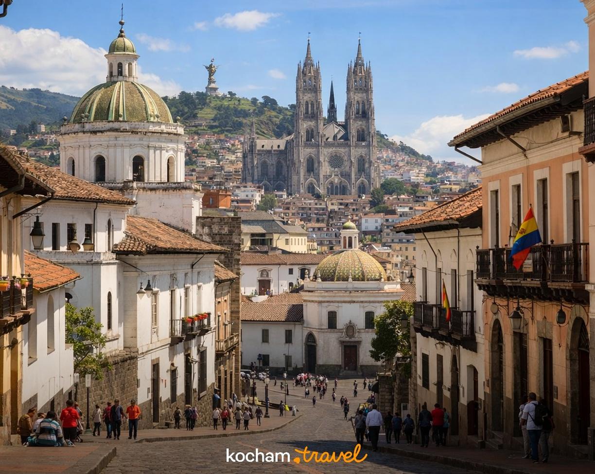 Ilustracja do tematu: Gotowy pomysł na wyjazd do Ekwadoru i zwiedzanie historycznego centrum Quito