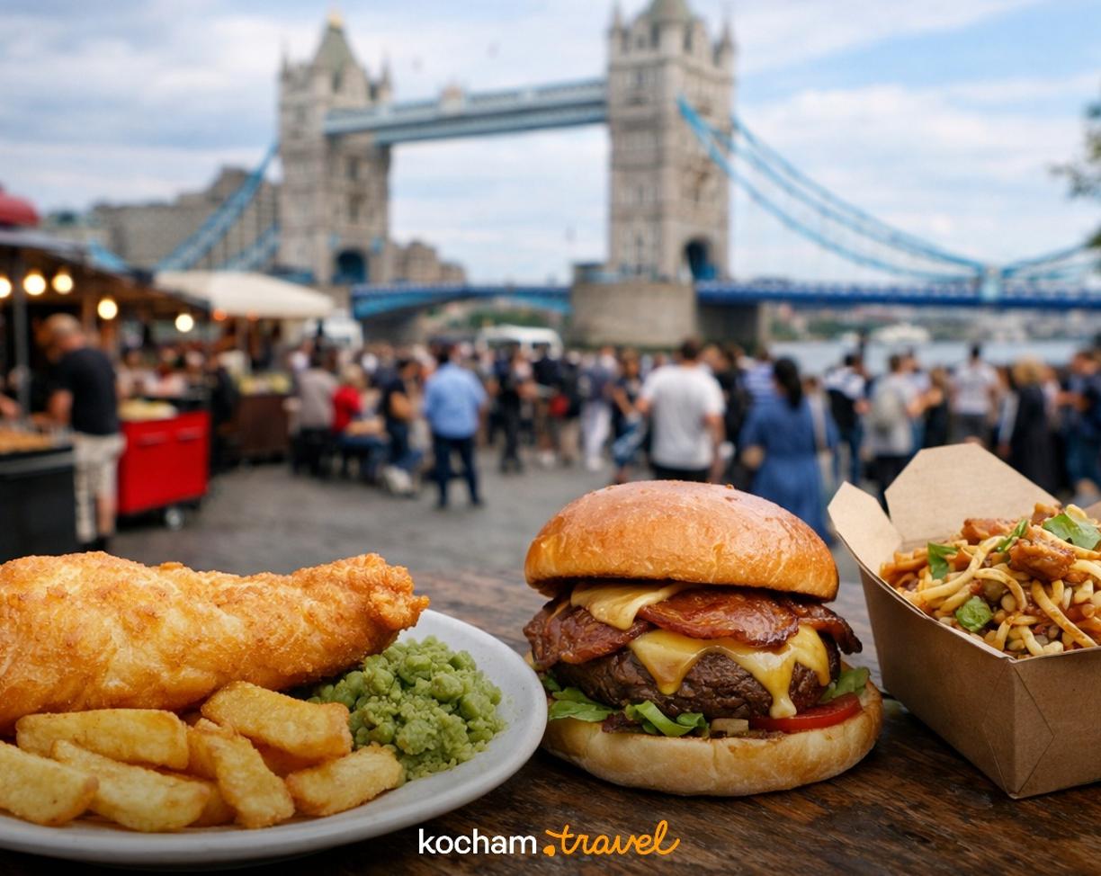Ilustracja do tematu: Londyn: gdzie zjeść — lokalne klasyki i street food?