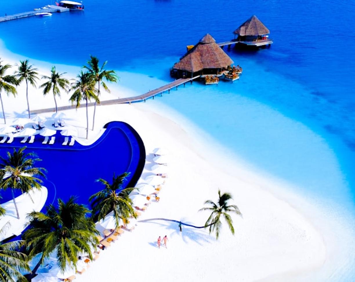 Luksusowy ośrodek na plaży na Maldiwach