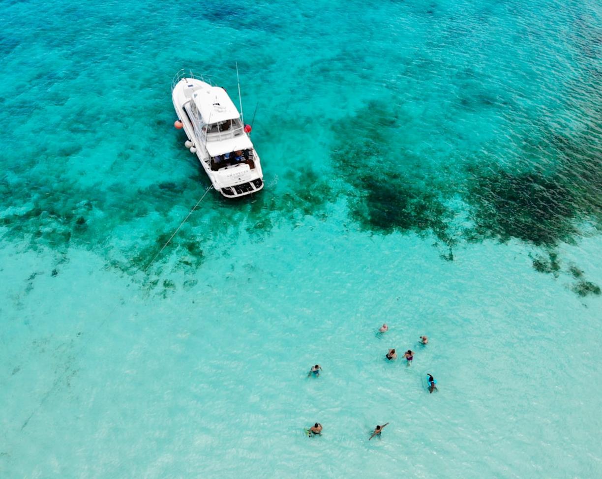 Widok na wyspę Cozumel z lotu ptaka
