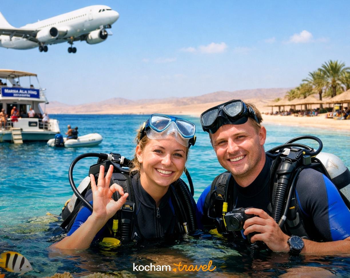 Ilustracja do tematu: Gdzie samolotem na urlop: Egipt i nurkowanie dla początkujących w Marsa Alam