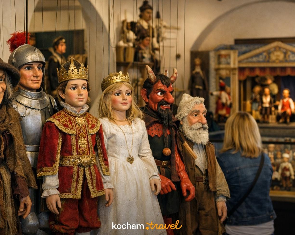 Ilustracja do tematu: Czechy. Tradycje lalkarskie w Pilźnie i unikalne zbiory Muzeum Loutek