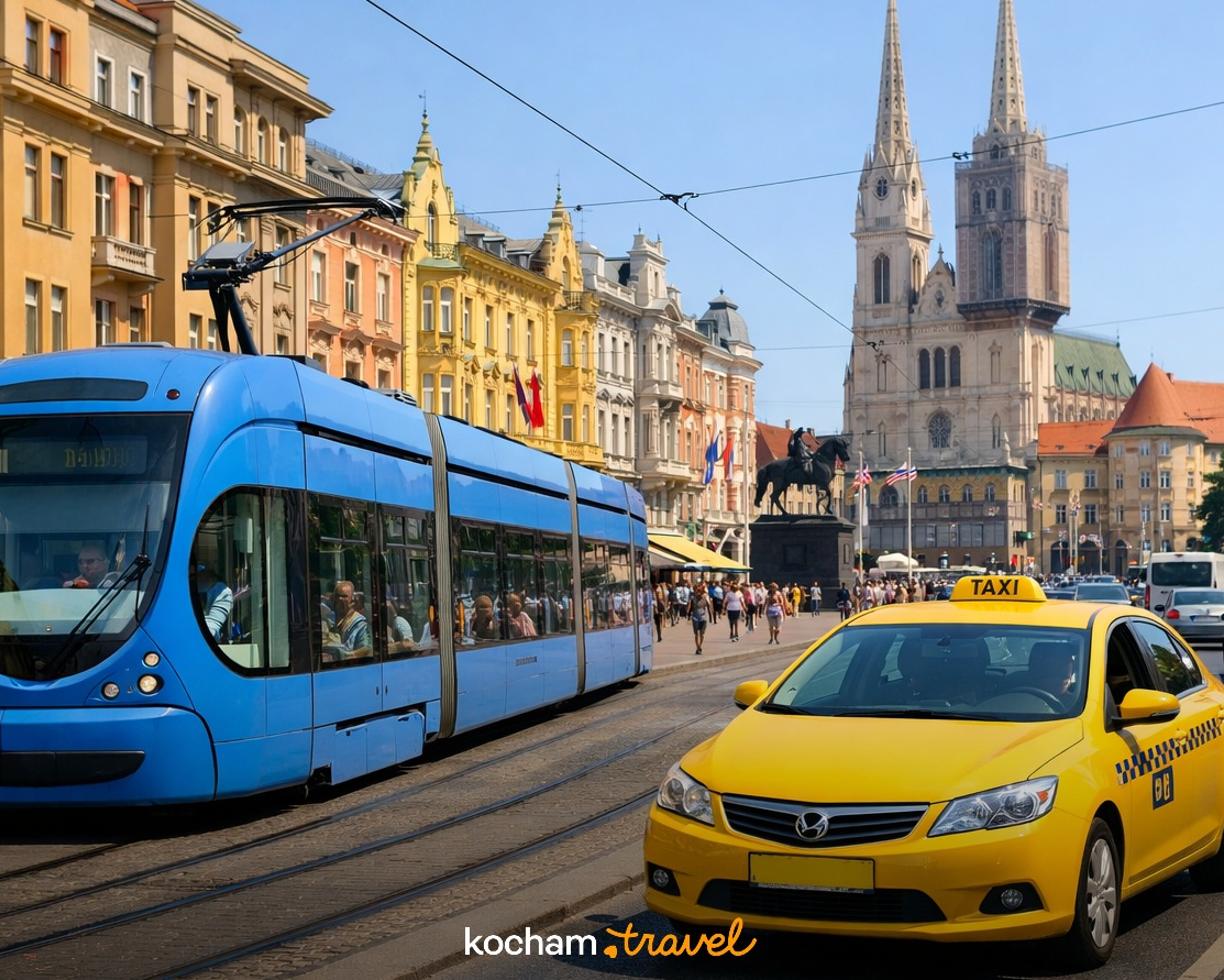 Ilustracja do tematu: Chorwacja. Ile kosztuje poruszanie się po Zagrzebiu? Ceny biletów komunikacji miejskiej i taksówek